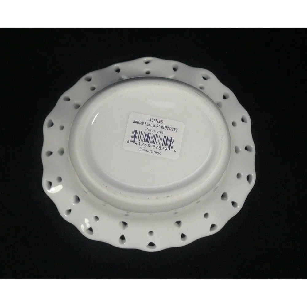Ruffles Ruffled Rim Porcelain Bowl 5.5